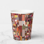 Geometric Patchwork Mosaic Pattern Pappbecher (Rechts)