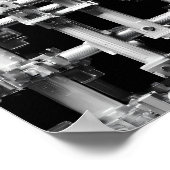 Geometric Pattern Art: Abstract Modular Machine Poster (Ecke)