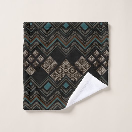 Geometric Pattern  Badhandtuch Set (Waschlappen)