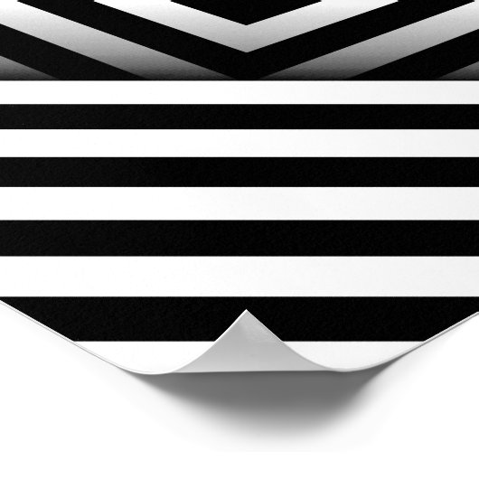 Geometric pattern. Black and white. Squares and st Poster (Ecke)