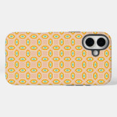Geometric pattern in blue and orange diamond shape Case-Mate iPhone hülle (Rückseite (Horizontal))