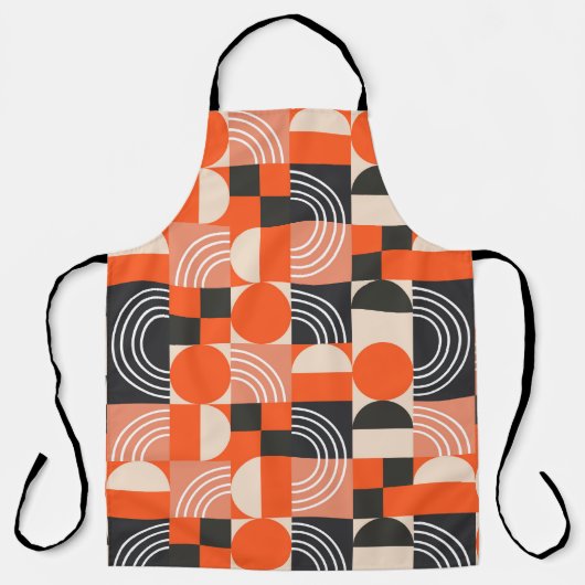 Geometric pattern in bright color blocks.  schürze (Vorderseite)