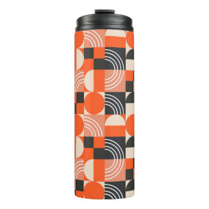 Geometric pattern in bright color blocks. thermosbecher