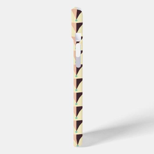 Geometric pattern in retro vibe Case-Mate iPhone hülle (Rückseite / Links)