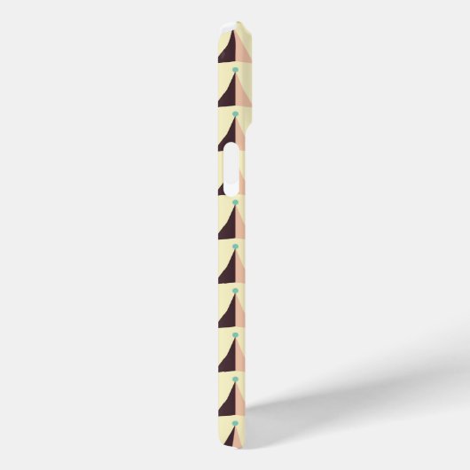 Geometric pattern in retro vibe Case-Mate iPhone hülle (Rückseite / Rechts)