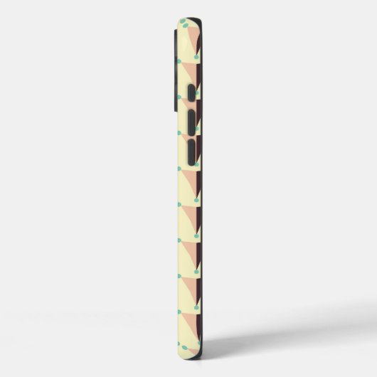 Geometric pattern in retro vibe Case-Mate iPhone hülle (Rückseite / Links)