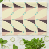 Geometric pattern in retro vibe geschirrtuch (Gefaltet)