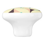 Geometric pattern in retro vibe keramikknauf (Seitenansicht)