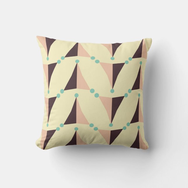 Geometric pattern in retro vibe kissen (Vorderseite)