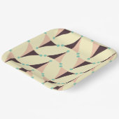 Geometric pattern in retro vibe pappteller (Gewinkelt)