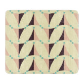 Geometric pattern in retro vibe schneidebrett (Vorderseite)