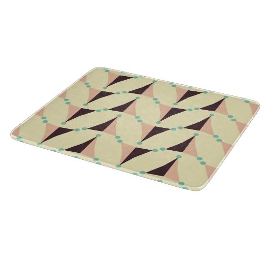 Geometric pattern in retro vibe schneidebrett (Ecke)