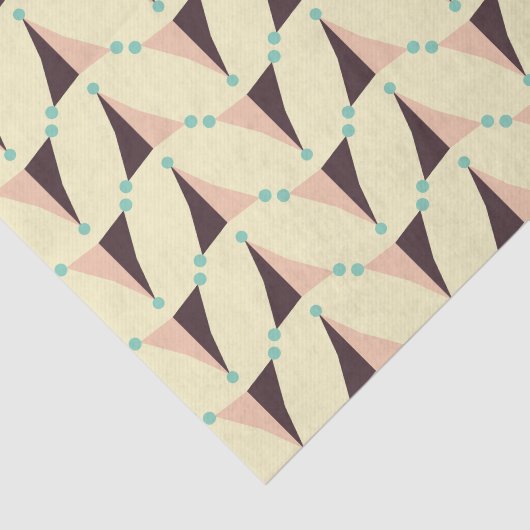 Geometric pattern in retro vibe seidenpapier (Ausschnitt)