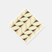 Geometric pattern in retro vibe serviette (Ecke)