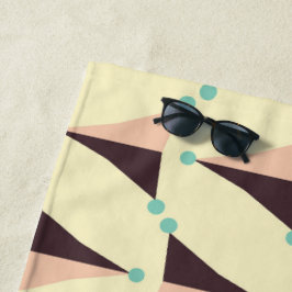 Geometric pattern in retro vibe strandtuch