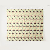 Geometric pattern in retro vibe wandteppich (Vorderseite (Horizontal))