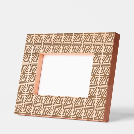 Geometric Pattern Laser Etched Picture Frame Geätzte Rahmen (Links)