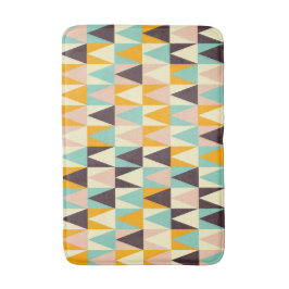 Geometric pattern of multi-colored triangles  badematte