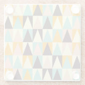 Geometric pattern of multi-colored triangles  glasuntersetzer (Rückseite)