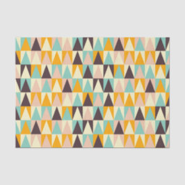 Geometric pattern of multi-colored triangles seidenpapier