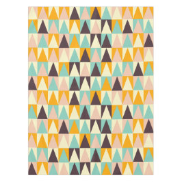 Geometric pattern of multi-colored triangles  tischdecke