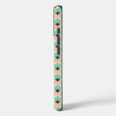 Geometric pattern of teal, beige, and black shapes Case-Mate iPhone hülle (Rückseite / Links)