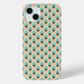 Geometric pattern of teal, beige, and black shapes Case-Mate iPhone hülle (Rückseite)