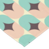Geometric pattern of teal, beige, and black shapes tischdecke (Schrägansicht)