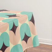 Geometric pattern of teal, beige, and black shapes tischdecke (Beispiel)
