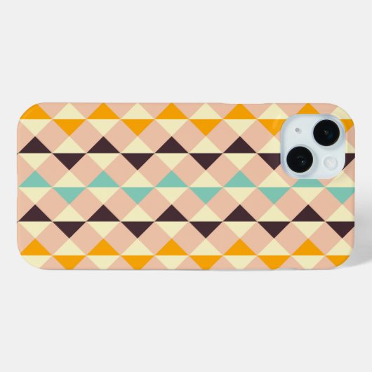 Geometric pattern overlapping diamonds & triangle Case-Mate iPhone hülle (Rückseite (Horizontal))