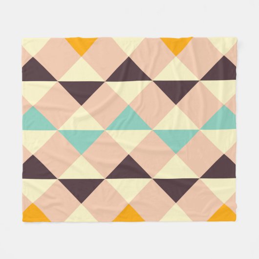 Geometric pattern overlapping diamonds & triangle fleecedecke (Vorderseite (Horizontal))
