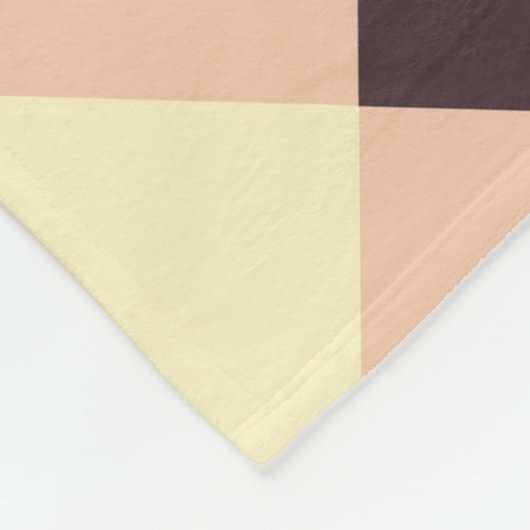 Geometric pattern overlapping diamonds & triangle fleecedecke (Ecke)