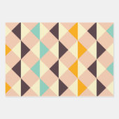 Geometric pattern overlapping diamonds & triangle geschenkpapier set (Vorderseite)