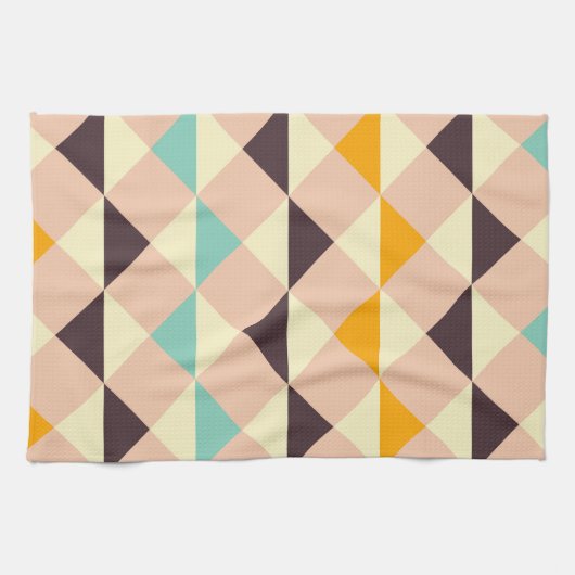 Geometric pattern overlapping diamonds & triangle geschirrtuch (Horizontal)