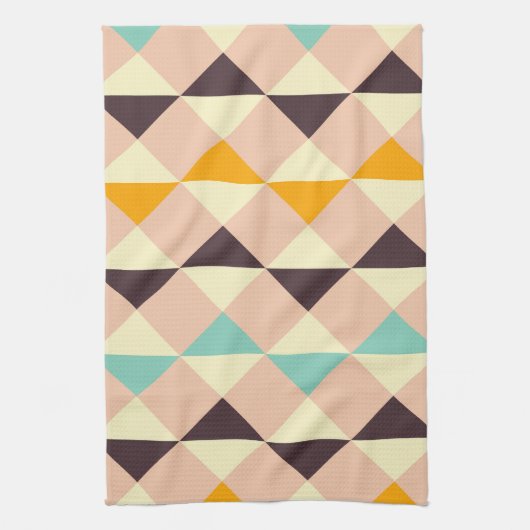 Geometric pattern overlapping diamonds & triangle geschirrtuch (Vertikal)