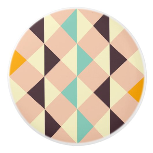 Geometric pattern overlapping diamonds & triangle keramikknauf (Vorderseite)