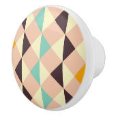 Geometric pattern overlapping diamonds & triangle keramikknauf (Rechts)