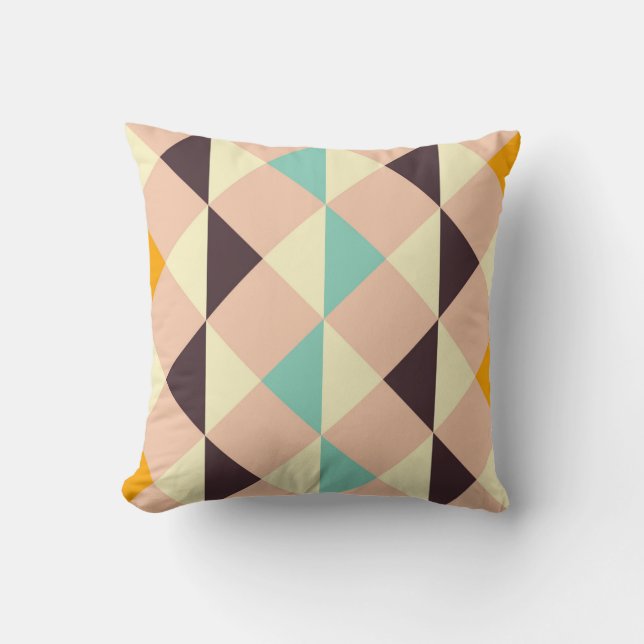 Geometric pattern overlapping diamonds & triangle kissen (Vorderseite)