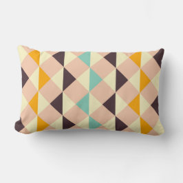 Geometric pattern overlapping diamonds & triangle lendenkissen