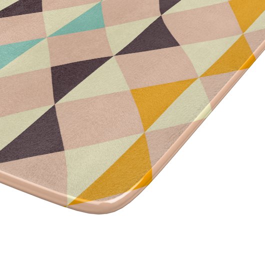 Geometric pattern overlapping diamonds & triangle schneidebrett (Ecke)