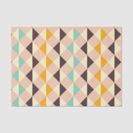 Geometric pattern overlapping diamonds & triangle seidenpapier