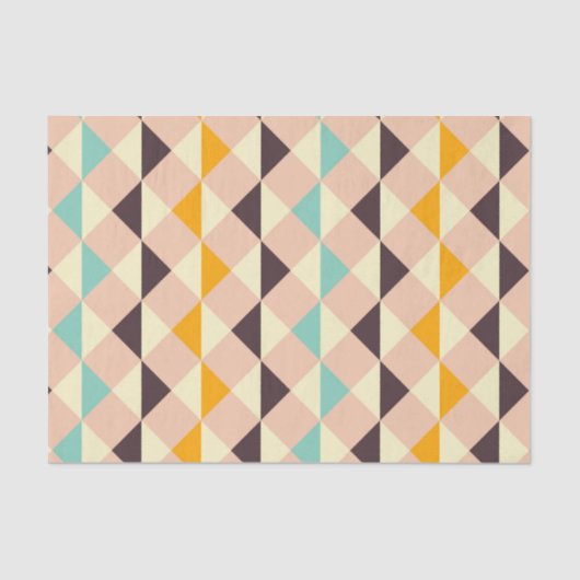 Geometric pattern overlapping diamonds & triangle seidenpapier (Vorderseite)