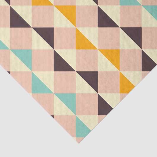Geometric pattern overlapping diamonds & triangle seidenpapier (Ausschnitt)