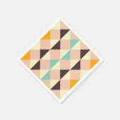 Geometric pattern overlapping diamonds & triangle serviette (Ecke)