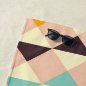 Geometric pattern overlapping diamonds & triangle strandtuch (Beispiel)