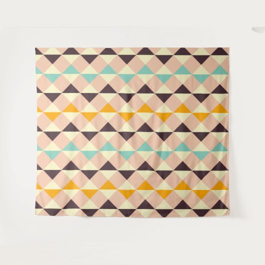 Geometric pattern overlapping diamonds & triangle wandteppich (Vorderseite (Horizontal))