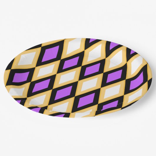 Geometric Pattern Pappteller (Schrägansicht)