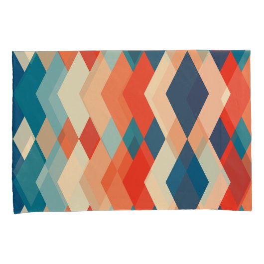 Geometric Pattern Pillowcases – Decorative  Kissenbezug (Vorderseite-Rechts)