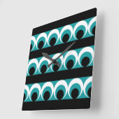 Geometric pattern quadratische wanduhr (Winkel)