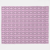 Geometric pattern retro pink diamonds fleecedecke (Vorderseite (Horizontal))
